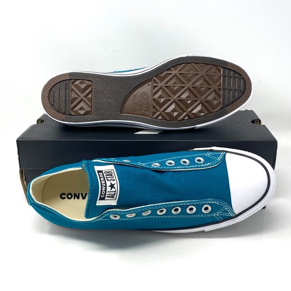 Converse Womens CTAS SLIP On Low Top Sneaker Blue Bright Spruce Size 6.5 170158F - Picture 3 of 11